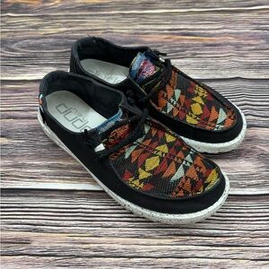 Hey Dude Wendy, Boho distressed, size 10